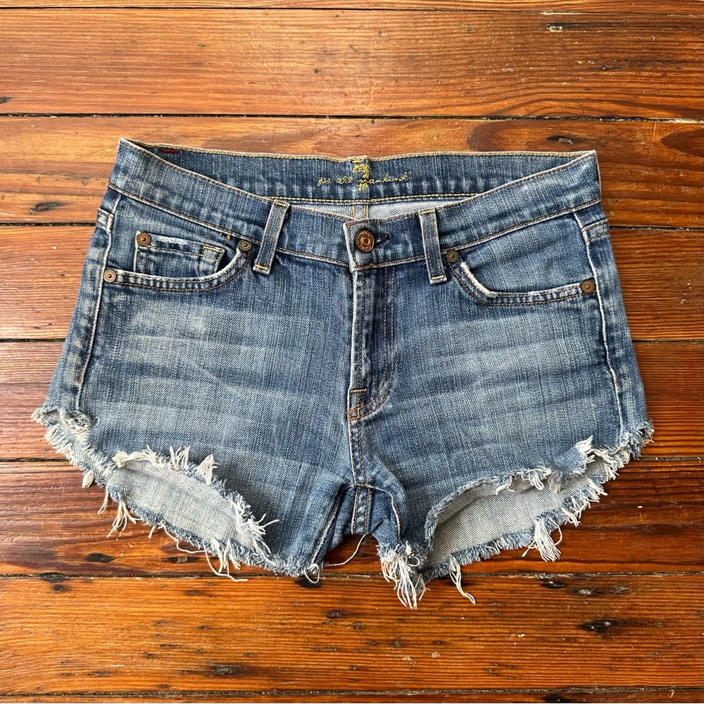 Vintage 2000s 7 for all Mankind cutoff micro jean short